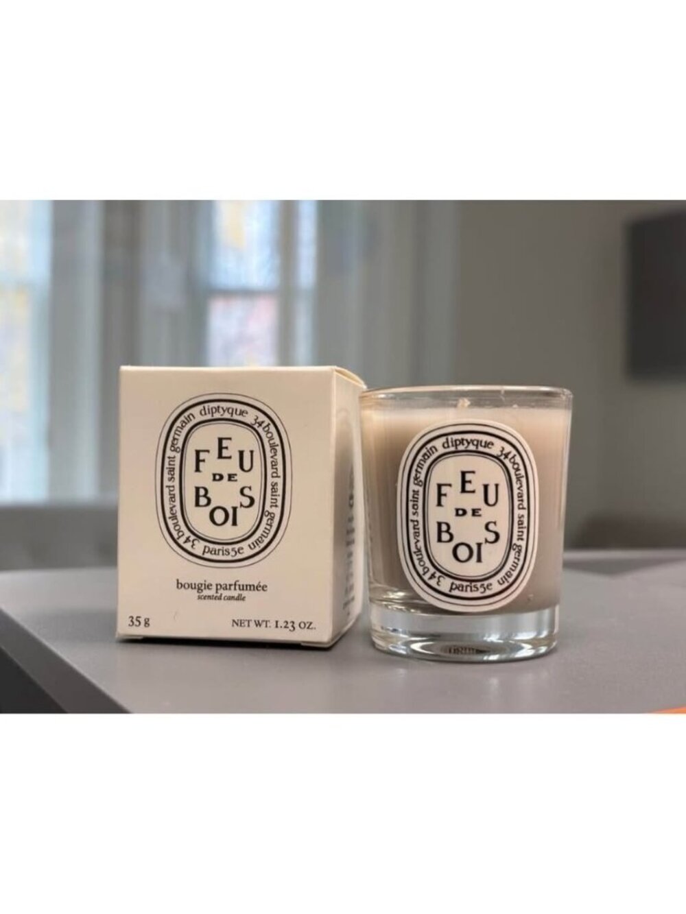 Diptyque Feu de Bois Mini Scented Candle 35g | Luxury Paris Candle | Travel Size